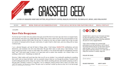 Desktop Screenshot of grassfedgeek.net